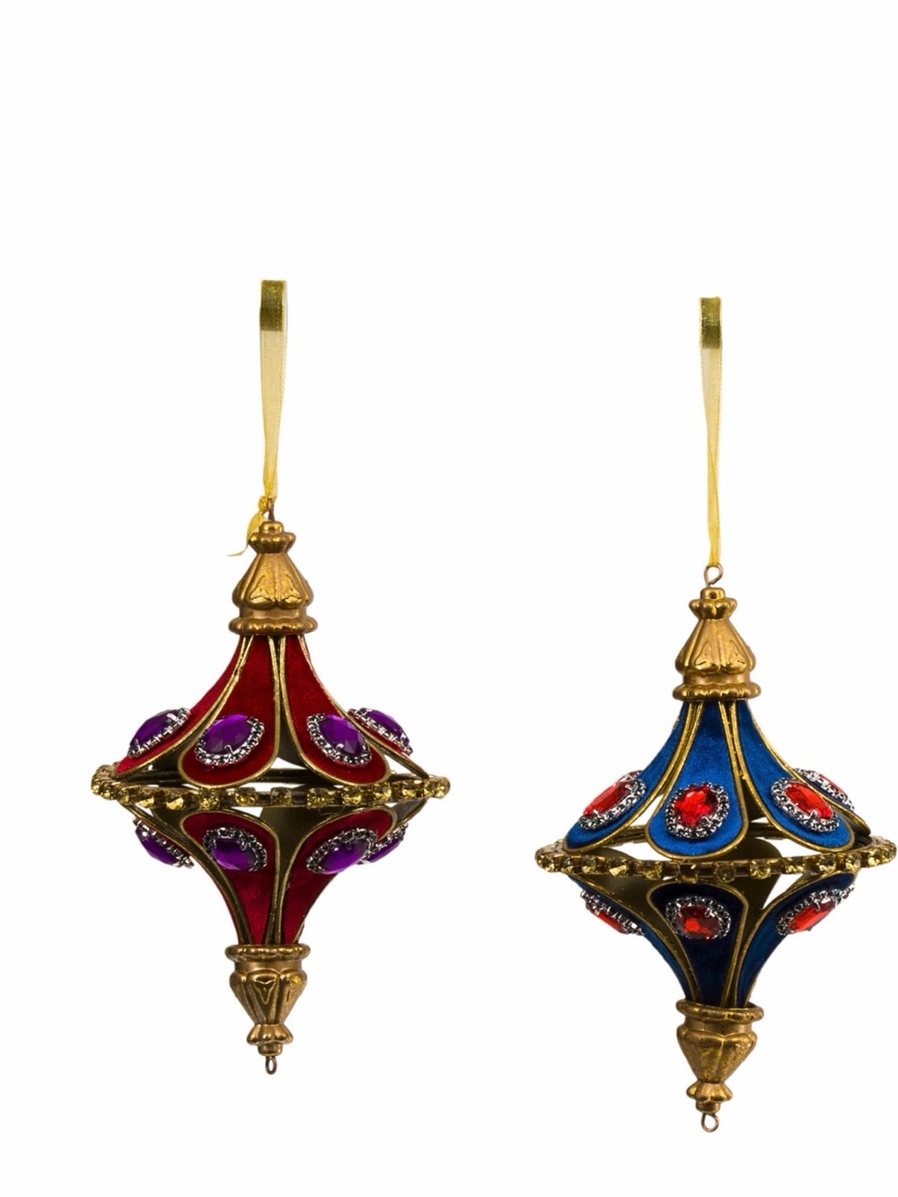 MARK ROBERTS Set Of 2 Moroccan Finial Ornaments